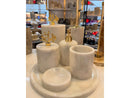 Conjunto de Banheiro Turco Clássico - 7 Peças Mármore Branco - Velore Casa