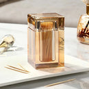 Porta-palitos de Vidro Cristal Formato Barril Transparente - Velore Casa