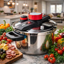 Kit 2 Panelas de Pressão em Aço Inoxidável + Kit de Utensílios - Velore Casa